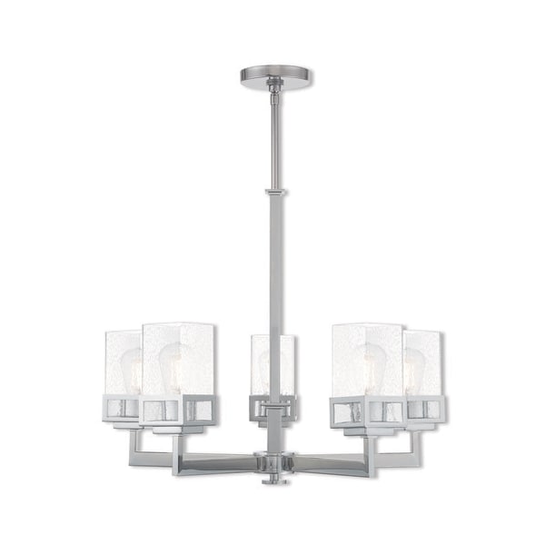 Livex Lighting Harding 5 Light Polished Chrome Chandelier 40595-05 - main